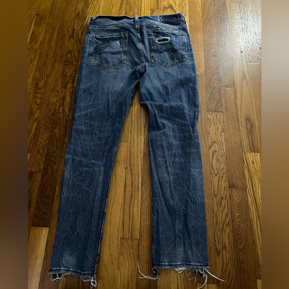 Vintage American Eagle Graffiti Skinny Jeans 33x30 - Picture 8 of 9